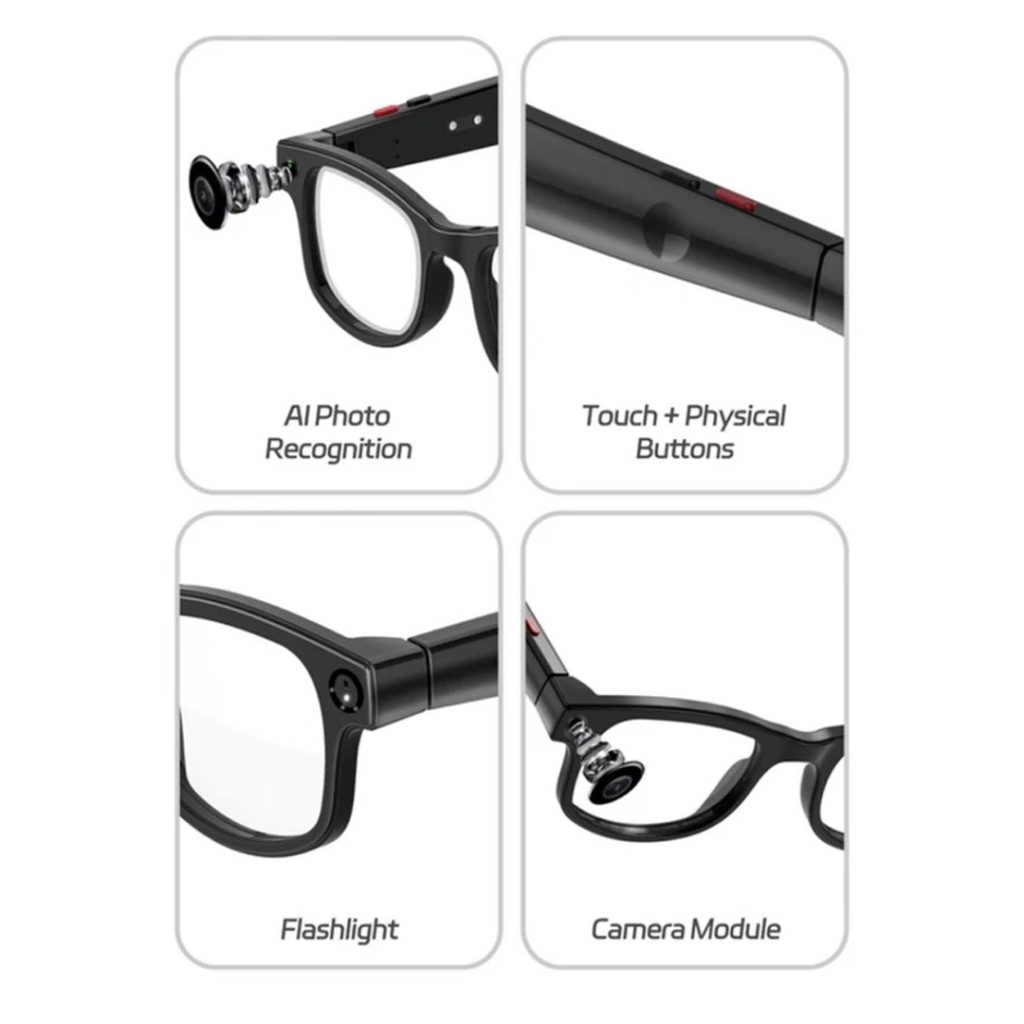 عینک هوشمند دوربین دار مدل AIMB-G1 مجهز به هوش مصنوعی