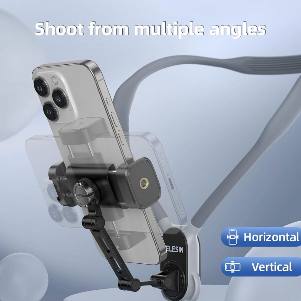 هولدر گردنی موبایل تلسین مدل S2-HNB-02 مخصوص ضبط ویدیو POV