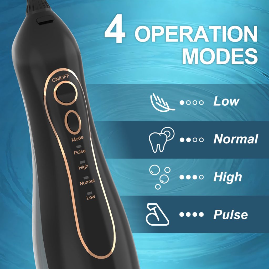 پک دوکاره مسواک برقی و واترجت شارژی مدل Oral Care Combo T5 + F5 ضدآب با سری و نازل‌های یدکی