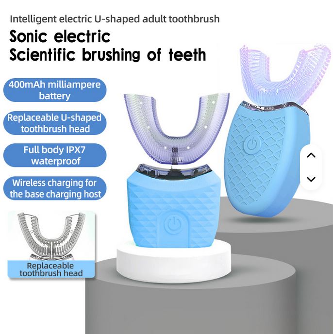 مسواک هوشمند U‑Shape MY‑116 | تمیزکننده و سفیدکننده تمام‌اتوماتیک دندان
