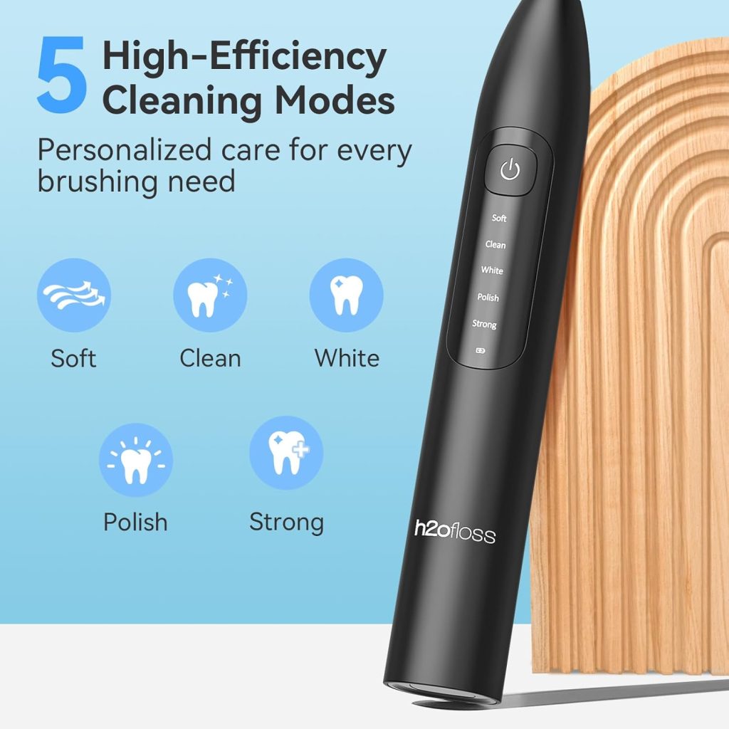 واتر فلوس و مسواک برقی H2ofloss HF‑6 BT‑02 پک دوکاره بهداشت دهان