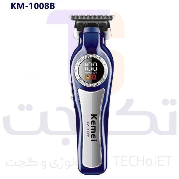 ماشین اصلاح موی سر و صورت کیمی مدل Kemei KM‑1008B خط زن حرفه‌ای