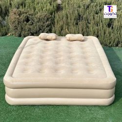 تشک بادی دو نفره به همراه پمپ باد شارژی سایز 150x200x40
