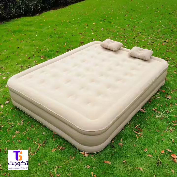 تشک بادی دو نفره به همراه پمپ باد شارژی سایز 150x200x40