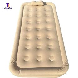 تشک بادی یک نفره به همراه پمپ باد شارژی سایز 100x190x40