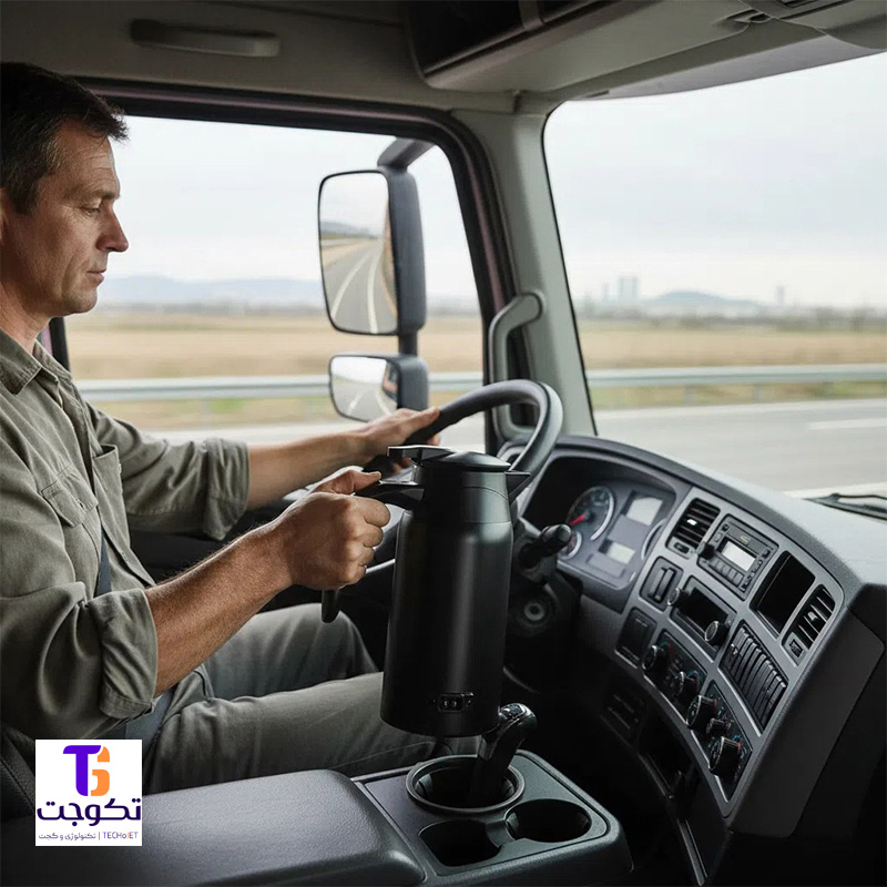 کتری/فلاسک فندکی خودرو مدل LY800