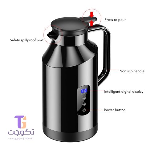 فلاسک / کتری مسافرتی هوشمند 1.2 لیتری 12V/24V