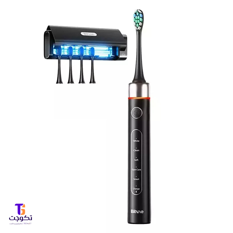 مسواک برقی Bitvae S2 به همراه کیس نگهدارنده و استریل‌کننده UV و 8 سری یدک